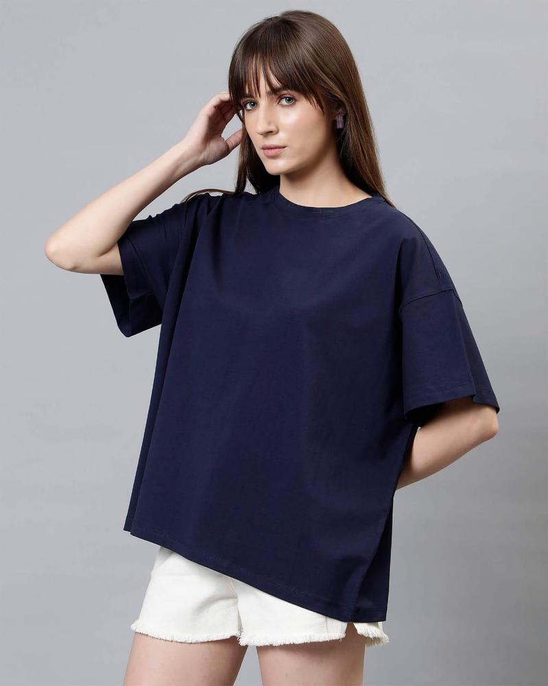 1 Pcs Women,s Stitched Jersey Plain T' Shirt - Bold Beautiful