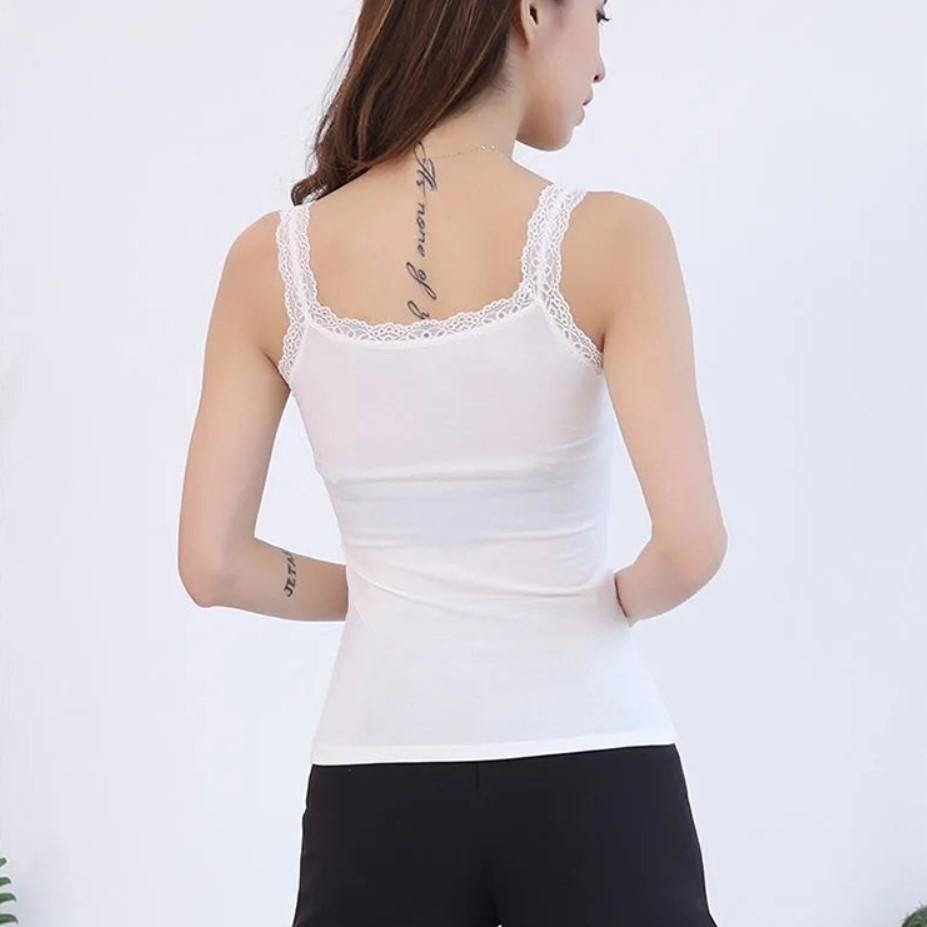 Comfortable Cotton Camisole -Plain Design Lightweight & Breathable.1 Pcs - Bold Beautiful