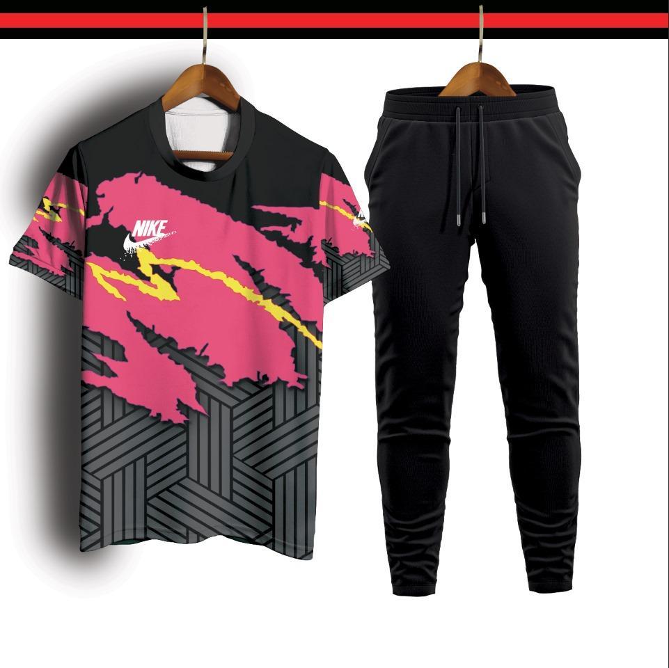 1 pc men's micro interlock printed track suit - Bold Beautiful